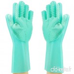 M & C Gant de Vaisselle-Magic Gants Silicone  Reusable Magic Saksak  Silicone Gloves Cleaning Brush  Résistant Chaleur  Nettoyage  Lavage Vaisselle&Voiture - B07L5KRFPK